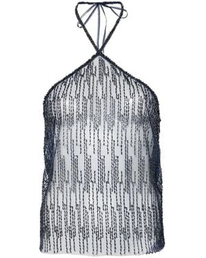 Siedres Polyester Tops - Blue