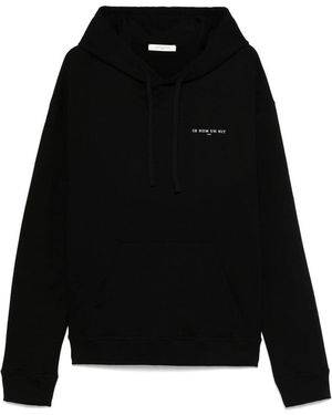 ih nom uh nit Cotton Sweatshirts - Black