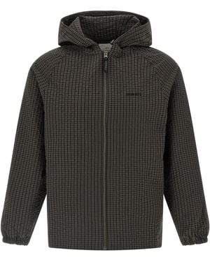 Gramicci Northside Plaid Puffer Jackets - Grey