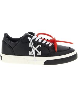 Off-White c/o Virgil Abloh New Low Vulcanized Leather Sneakers - White