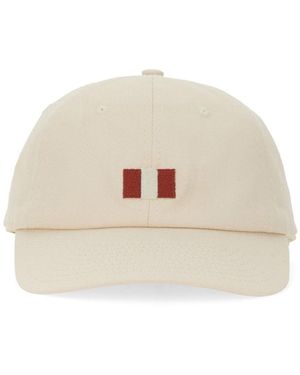Bally Baseball Hat With Logo - Natural