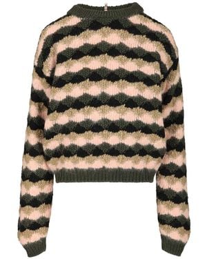 Moncler Striped Sweater - Black