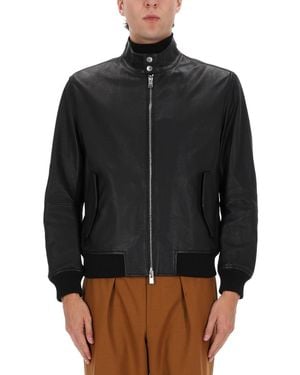 BOSS Leather Jacket - Black