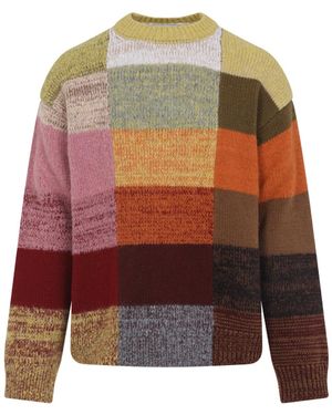 Dries Van Noten Mustard Wool Marti Sweater-Uomo - Rosso