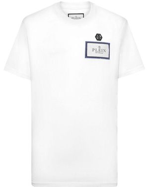 Philipp Plein T Shirt Poliestere-Uomo - Bianco