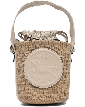 Chloé Horse Medal Handbags-Donna - Bianco
