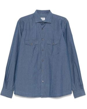 Mazzarelli Cotton Shirts - Blue
