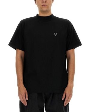 South2 West8 Cotton T Shirt - Black