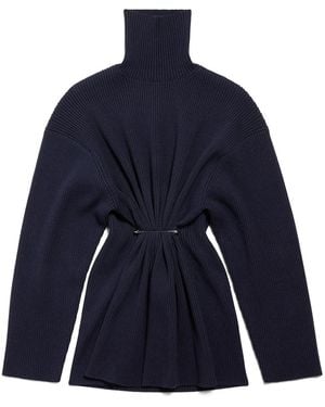 Balenciaga Pinched Mini Dress - Blue