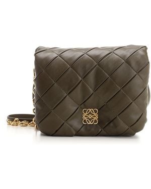 Loewe Goya Puffer Shoulder Bags - Brown