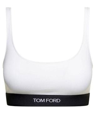 Tom Ford Stretch Signature Bralette - White