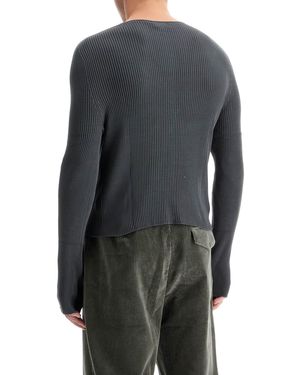 Rier Slim Fit Knit Pullover Jumper - Grey