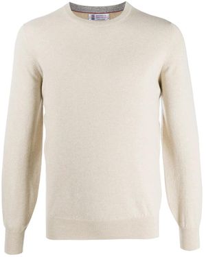 Brunello Cucinelli Maglioni Cachemire-Uomo - Bianco