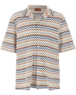 Missoni Zig-Zag Camicie-Uomo - Bianco