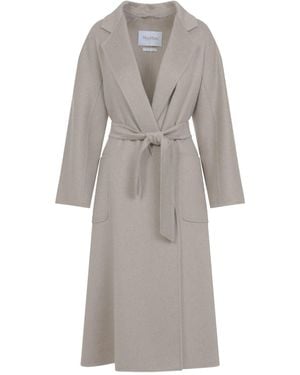 Max Mara Double Breasted & Peacoat Nude & Neutrals - Gray