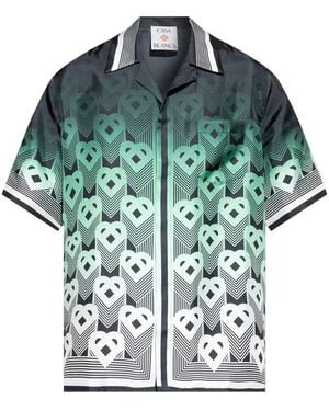 CASABLANCA Monogrammed Shirt - Green