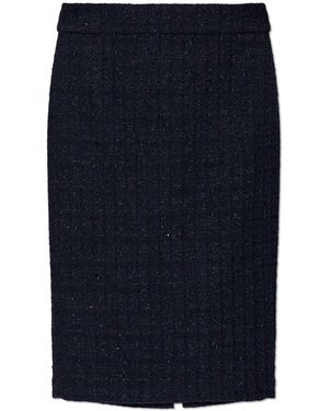 Emporio Armani Exclusive Tweed Skirt - Blue