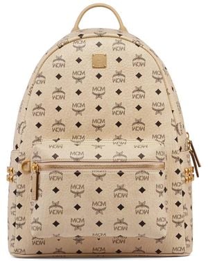 MCM Zaino "stark" In Visetos - Natural