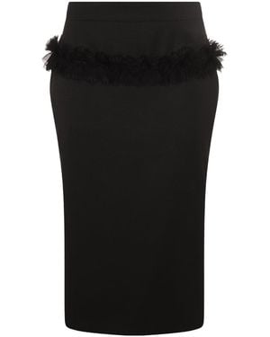 McQueen Skirts Blacks And Greys-Donna - Nero