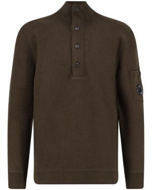 C.P. Company C.P.Company Wool And Cotton Jumper - Green