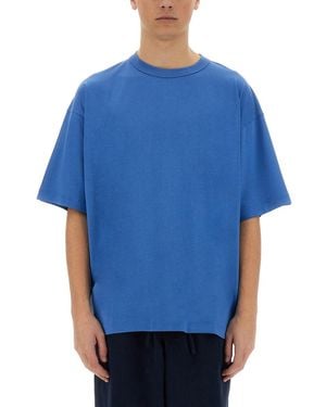 YMC "Triple" T-Shirt-Uomo - Blu