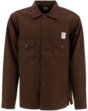 South2 West8 Smokey Jackets - Brown