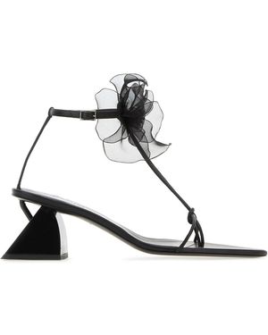 Nensi Dojaka Nappa Leather Thong Sandals - White