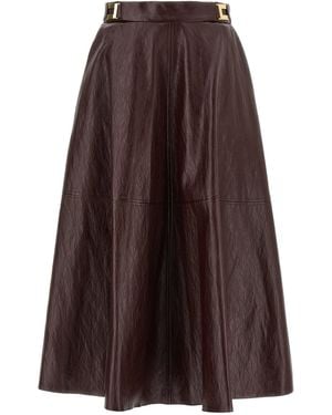 ワンピース ELISABETTA FRANCHI Women Mid Skirts LABT5551E2DO1 BROWN Elisabetta Franchi Skirts – Khloefemme