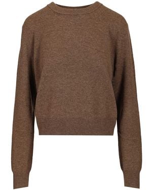 Lisa Yang Greer Crewneck Sweater Knitwear Marrone-Donna