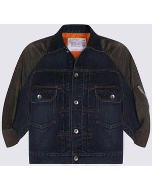 Sacai Jackets Blue/khaki