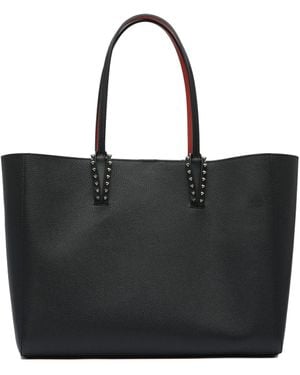 Christian Louboutin Cabata Soft Large Calf Empire Shoulder Bags - Black
