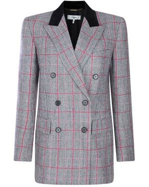 Chloé Jackets Black - White 1 - Blue
