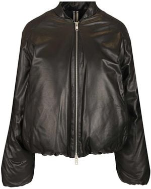DFOUR® Padded Bomber Jacket Jackets - Black