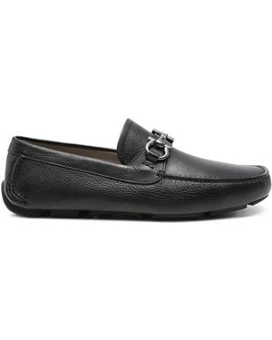Ferragamo Leather Trainers - Black