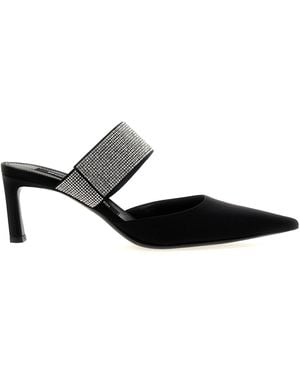 Sergio Rossi 'Paris' Mules - Black