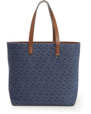 Fendi Medium Ff Shopping Bag - Blue