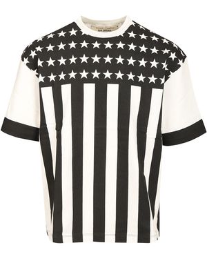 AMISH Dan Sablon T-Shirt - Black
