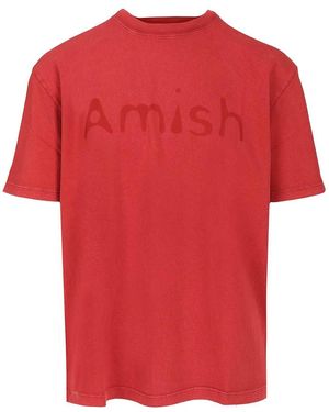 AMISH Shadow T-shirt Red