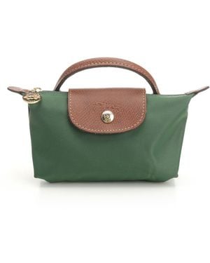 Longchamp Le Pliage Original Small Leather Goods Green
