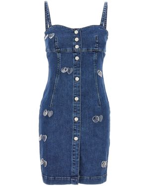 MO5CH1NO JEANS - MOSCHINO Charms Dress Dresses - Blue