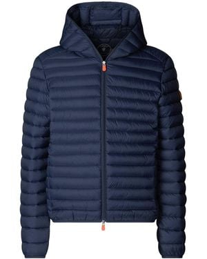 Save The Duck Donald Hooded Puffer Jacket - Blue