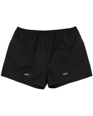 Off-White c/o Virgil Abloh Boxer Swimsuit-Uomo - Nero