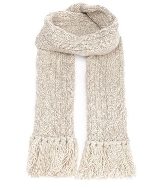 Fedeli Cashmere Scarf Scarves And Foulards Beige - Natural