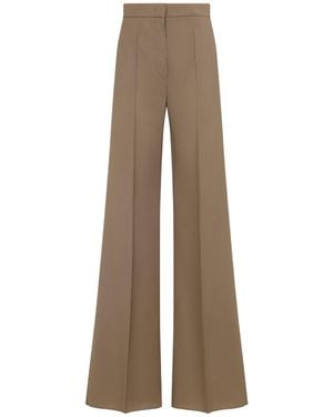 Max Mara Regular & Straight Leg Nude & Neutrals-Donna - Neutro