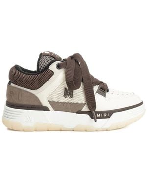 Amiri Leather Trainers - Brown