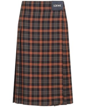 Loewe Pleated & -Donna - Marrone