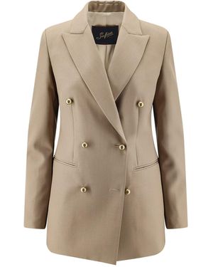 The Seafarer Betty Virgin Wool Blazer - Natural