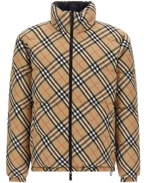 Burberry Snowdon Puffer Jackets - Brown