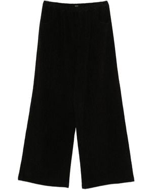 Apuntob Courduroy Cotton Trousers-Donna - Nero