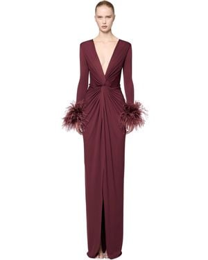 The Archivia Amber Ares Bordeaux Dress - Red